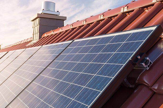 Photovoltaikanlage auf Satteldach