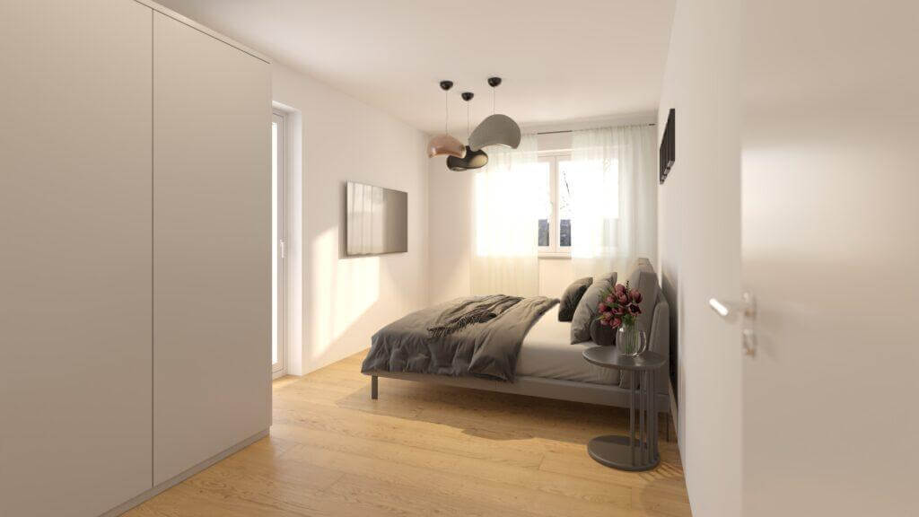 modernes Schlafzimmer im Haus FINE